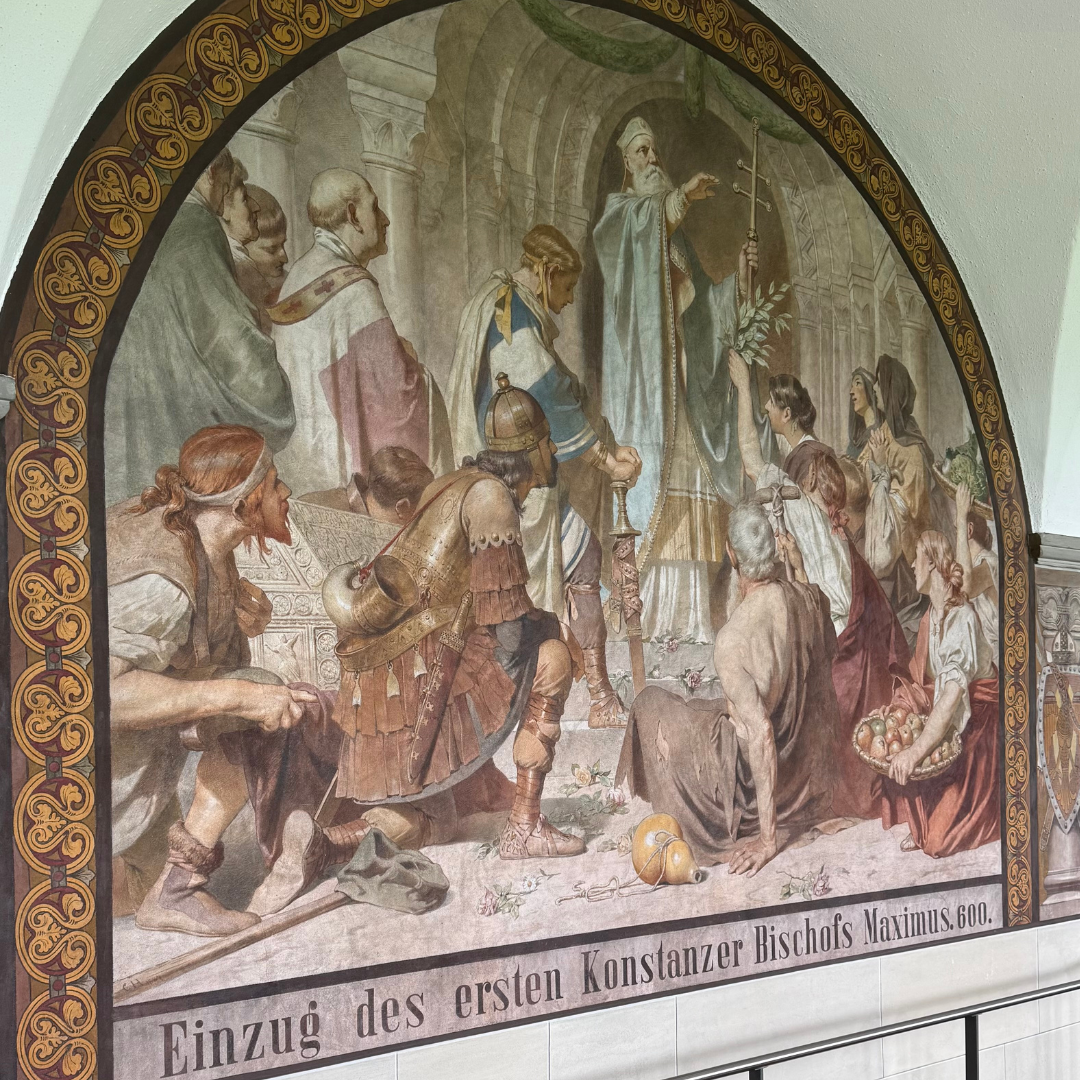 Historisches Gemälde zum Konzil in Konstanz am Bodensee 1414 - 1418 Historisches Gemälde zum Konzil in Konstanz am Bodensee