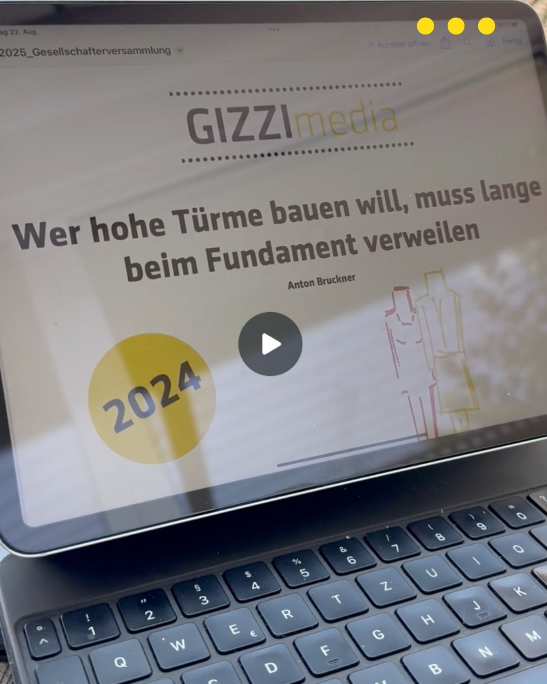 Gesellschafterversammlung der GIZZImedia GmbH Gesellschafterversammlung der GIZZImedia GmbH